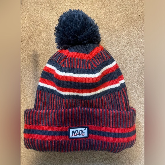 Brand New! New Era New England Patriots 2019 NFL Sideline Home Reverse Knit Hat - Picture 3 of 4